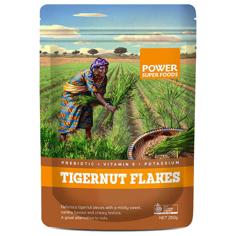 Power Super Foods Tigernut Flakes 250g front