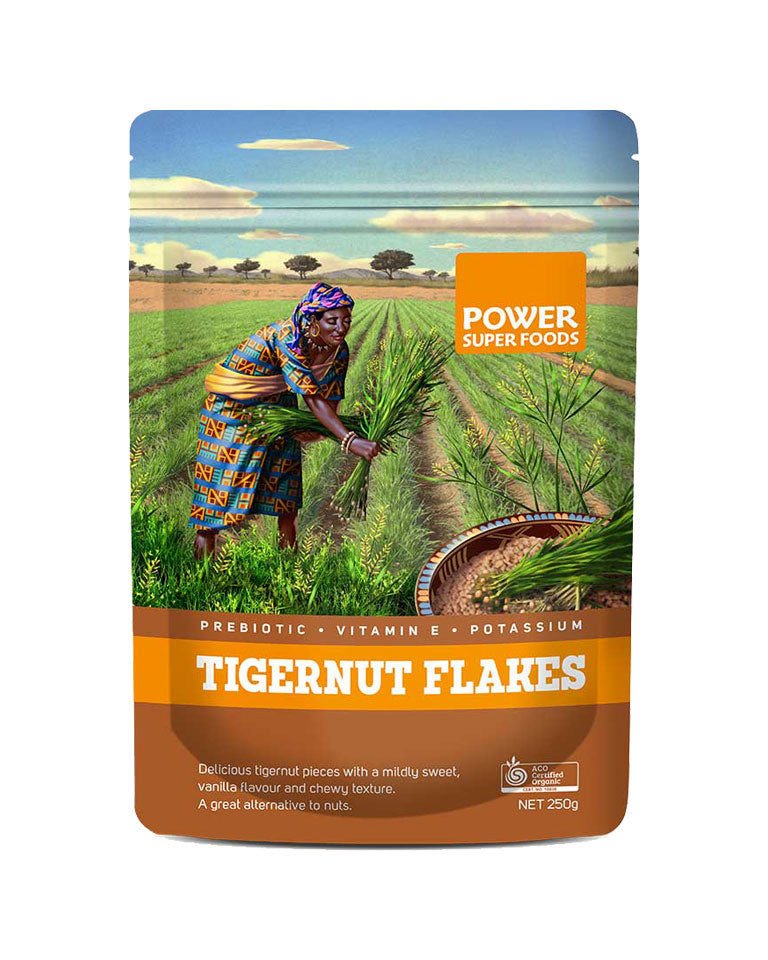 Power Super Foods Tigernut Flakes 250g front