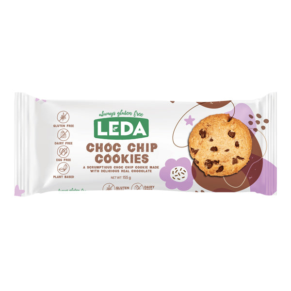 Leda Choc Chip Cookies 8 X 155g