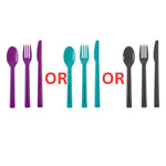 Progressive Cutlery Set Progressive Snap Lock 3 Piece Utensil Set To Go (Colour selected randomly)