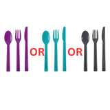 Progressive Cutlery Set Progressive Snap Lock 3 Piece Utensil Set To Go (Colour selected randomly)