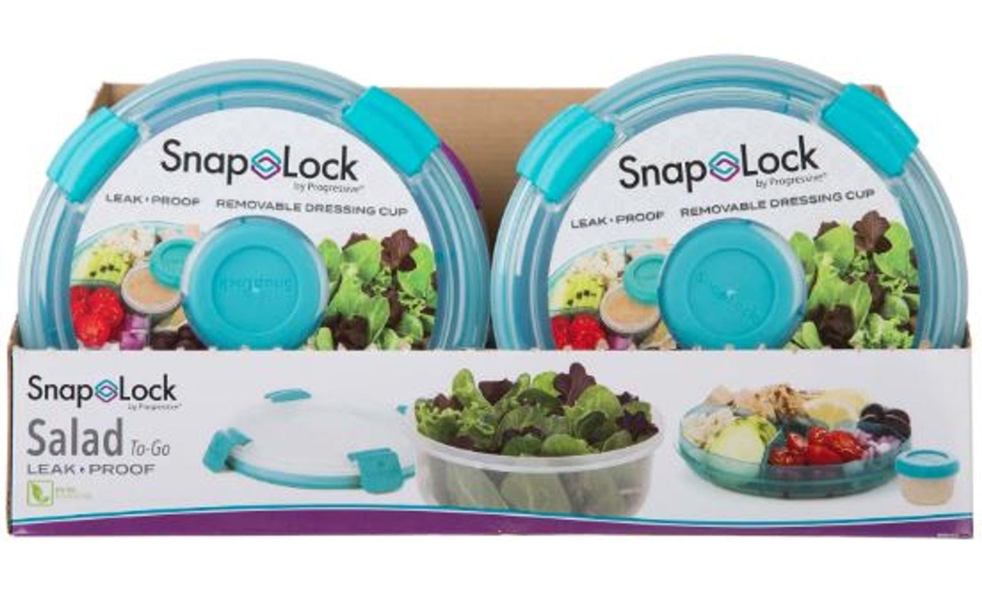 Progressive Cutlery Set Progressive SnapLock Salad Snap & Go (Colour selected randomly)