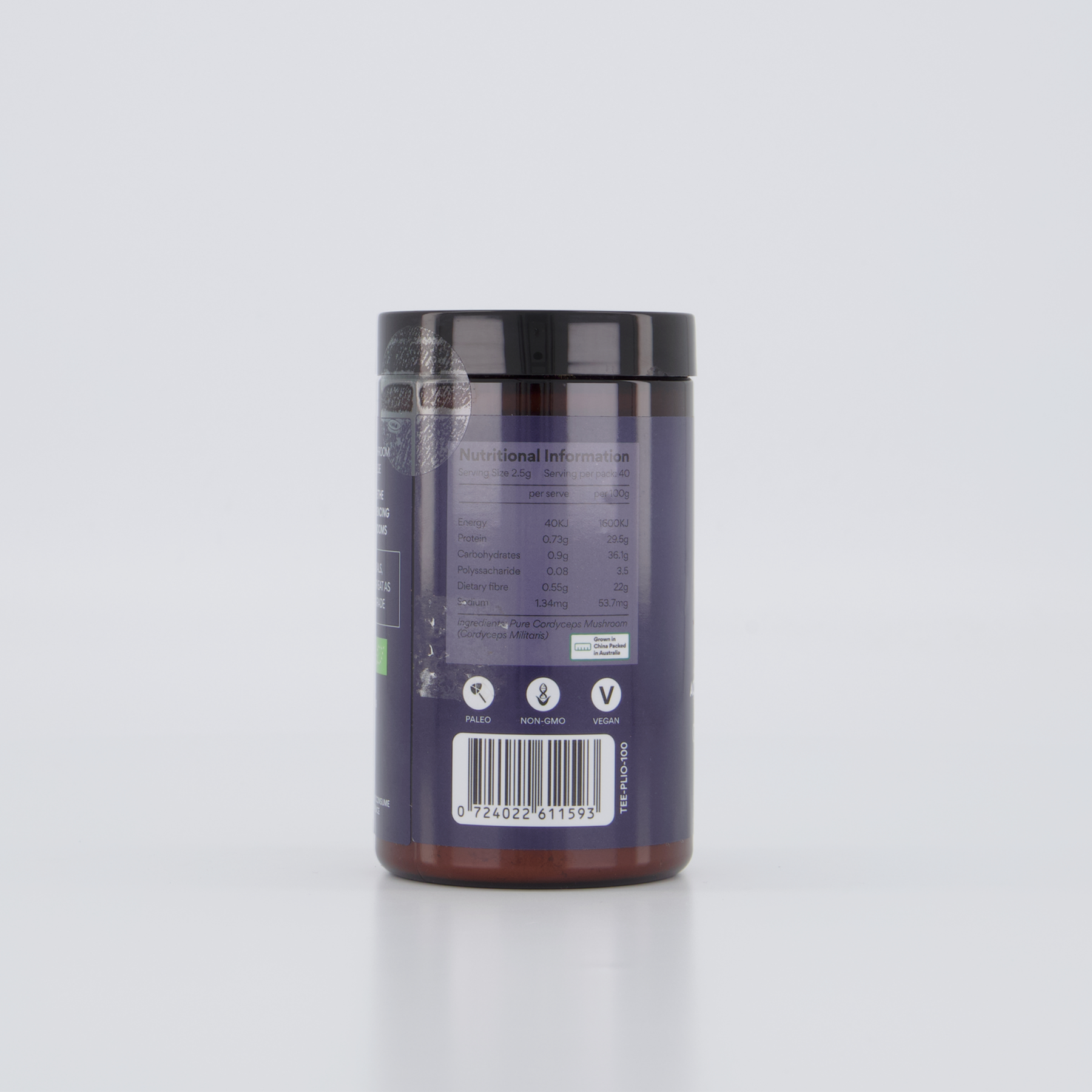 Teelixir Organic Pure Cordyceps Mushroom 100g