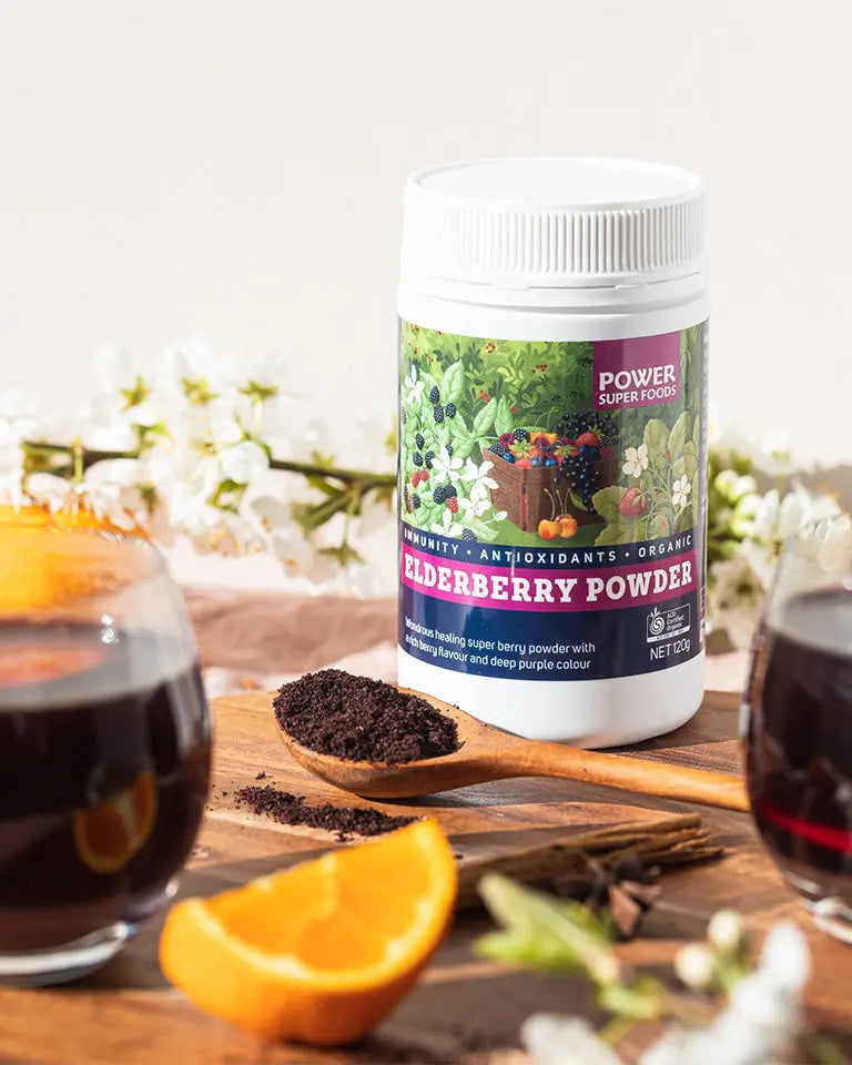 Power Super Foods Elderberry Powder Certified Organic