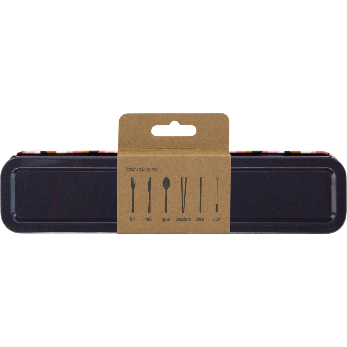 RetroKitchen Carry Your Cutlery Geometric back image