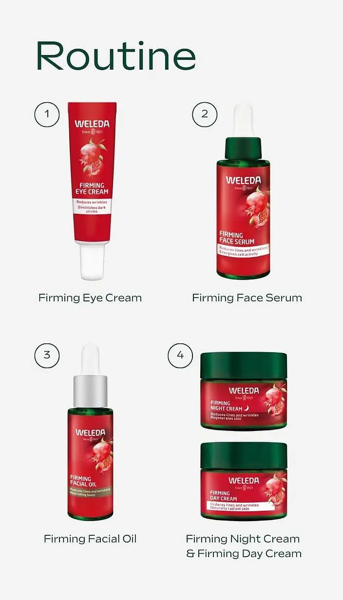 Weleda Firming Night Cream Pomegranate & Maca Peptides 40ml lifestyle