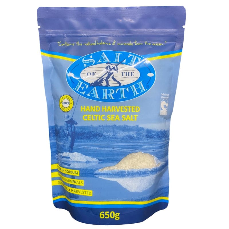 Salt Of The Earth Salt Coarse Salt Of The Earth Hand Harvested Celtic Sea Salt 650g