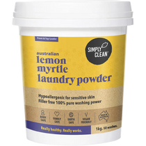 Simply Clean Laundry Powder Lemon Myrtle 1kg — exact front product image