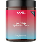 Sodii Vitamins & Supplements 185g Tub Sodii Everyday Hydration Salts Salty Raspberry