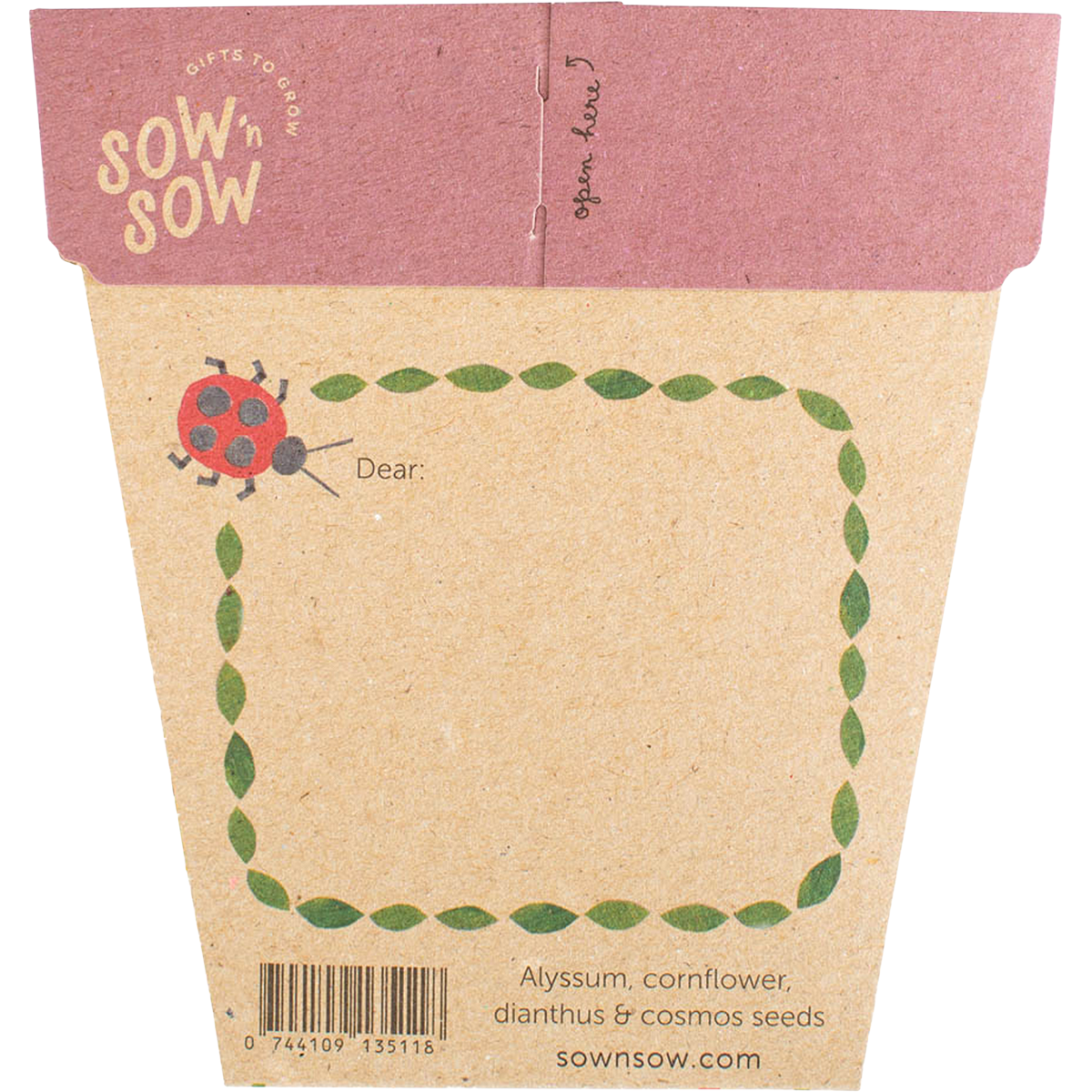 Sow 'n Sow Gift Of Seeds Enchanted Garden back image