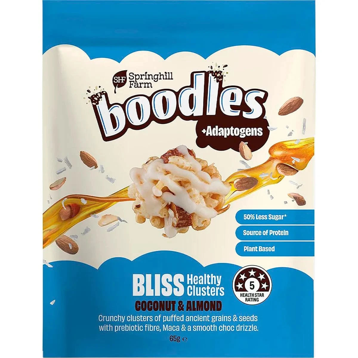Springhill Farm Snack Foods Springhill Farm Boodles Healthy Clusters BLISS Coconut & Almond 65g