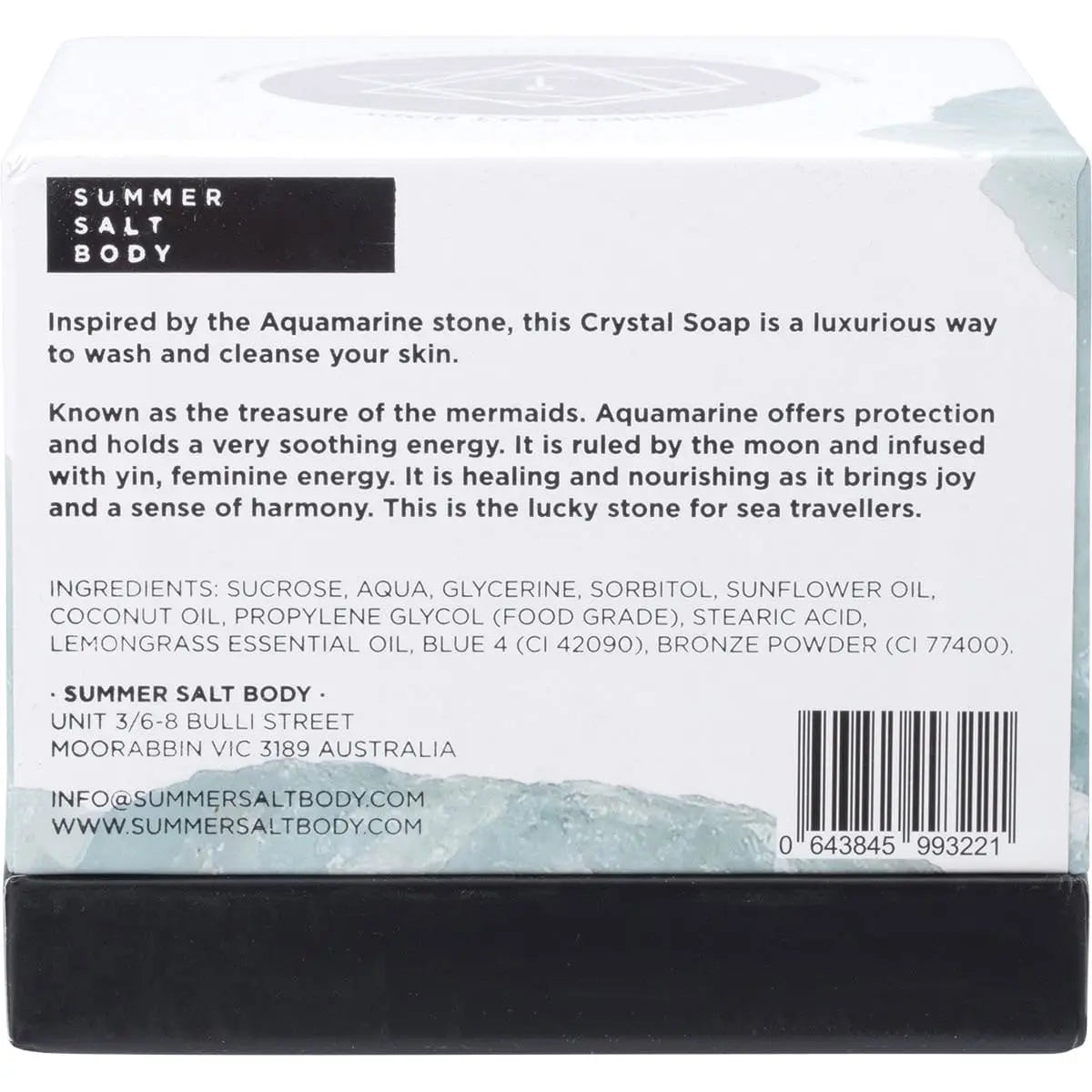 Summer Salt Body Health & Beauty Summer Salt Body Crystal Soap Aquamarine - Lemongrass 150g