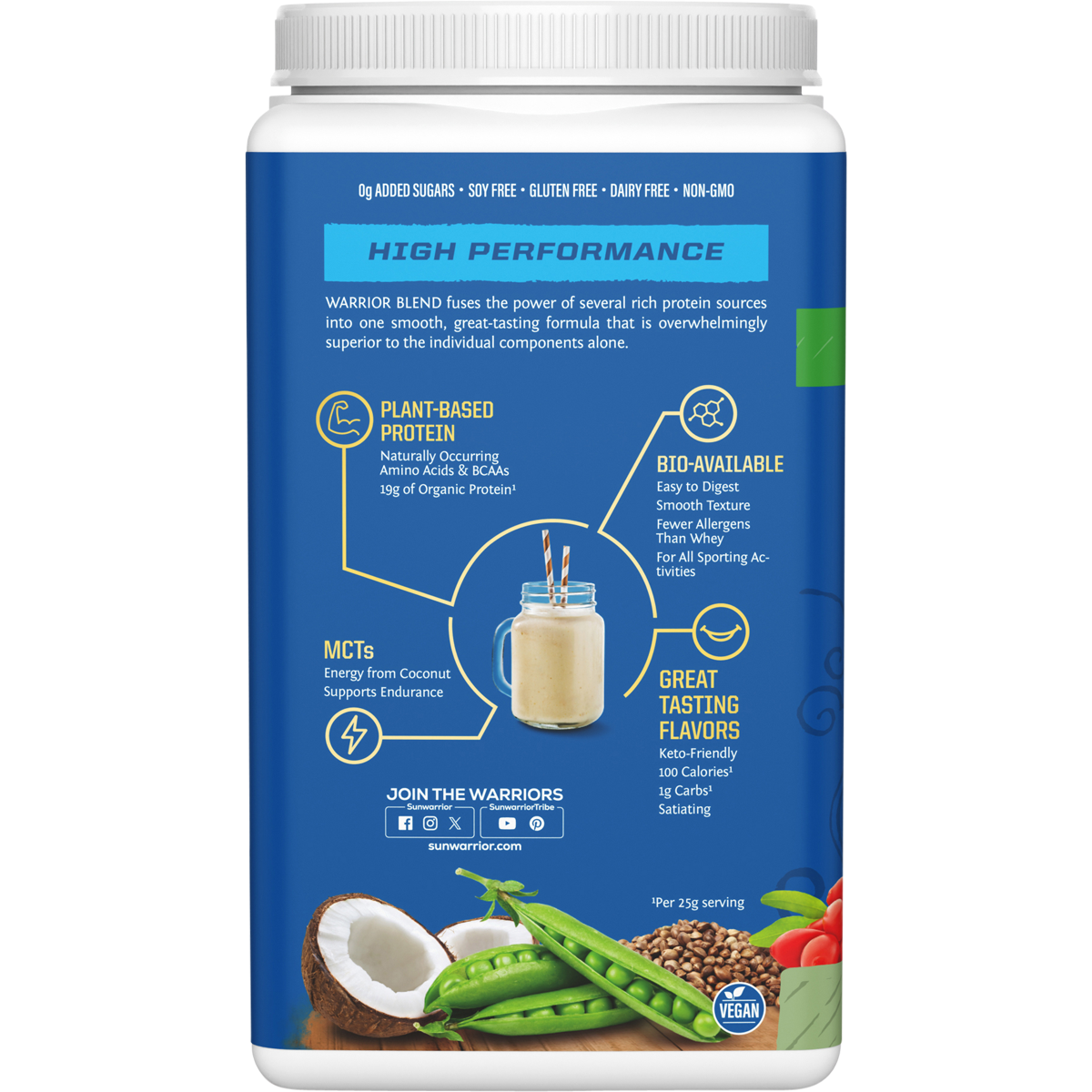 Sunwarrior Warrior Blend Unflavoured 750g left-side image