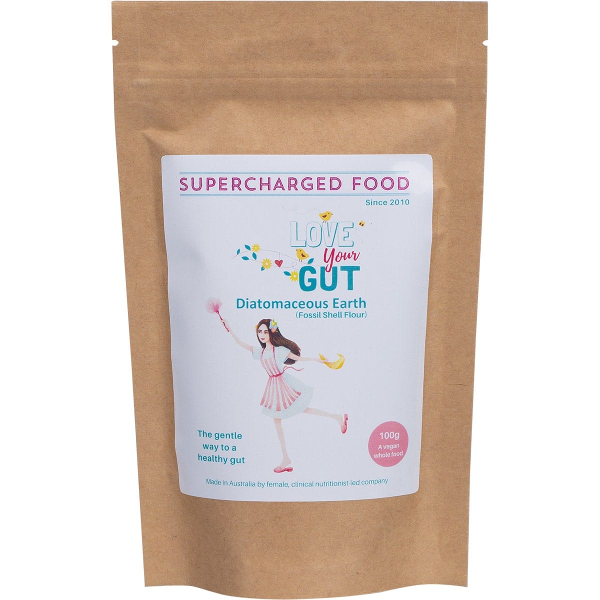 Supercharged Food Vitamins 100g Supercharged Food Love Your Gut Powder Diatomaceous Earth