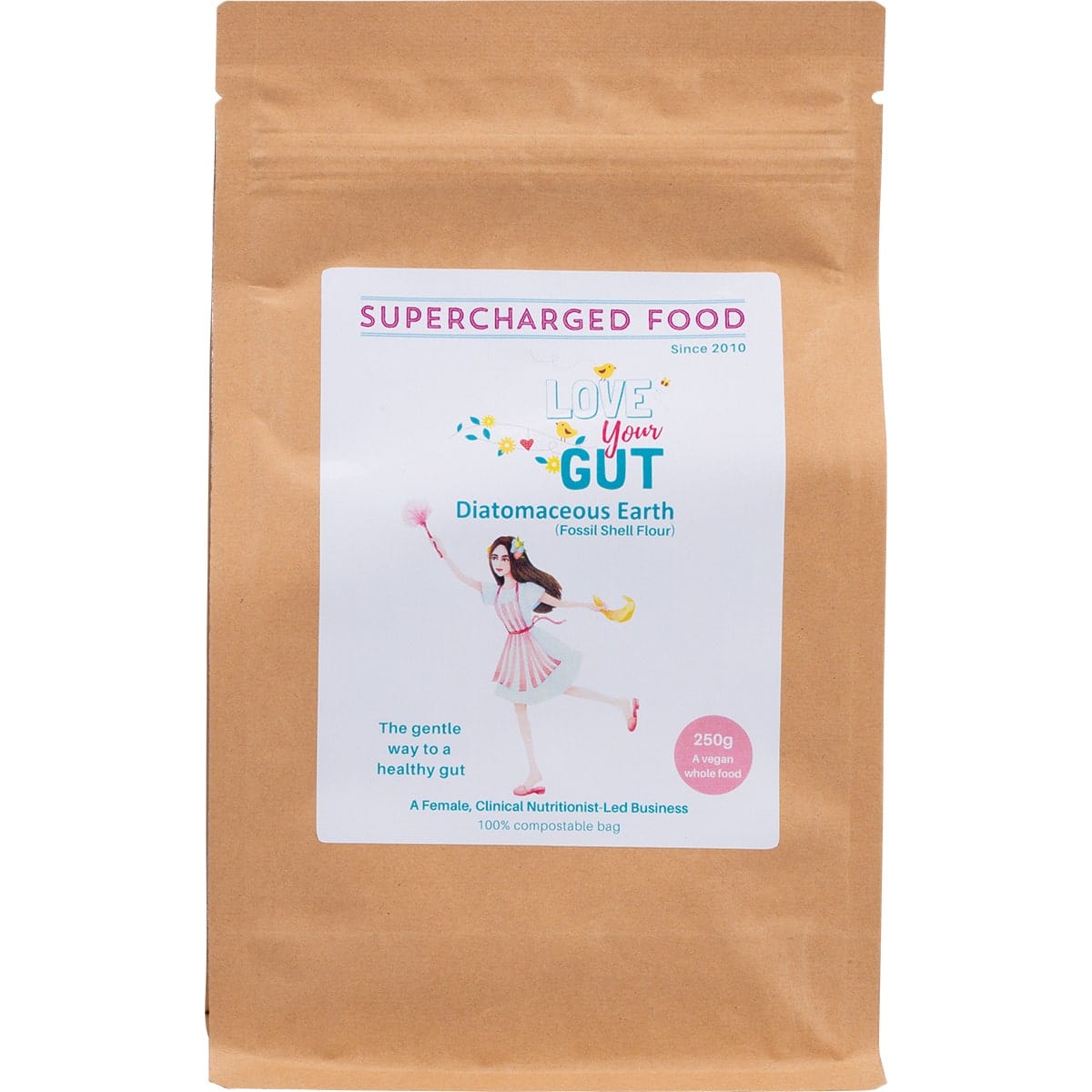 Supercharged Food Vitamins 250g Supercharged Food Love Your Gut Powder Diatomaceous Earth