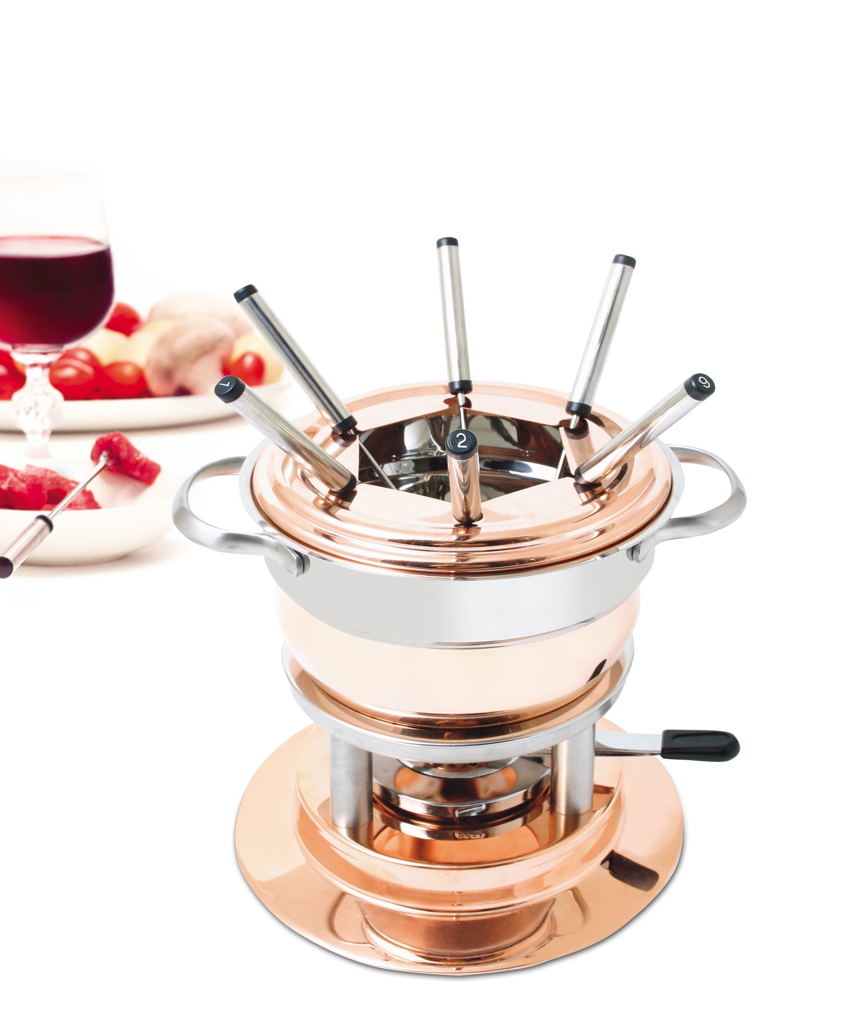Swissmar Lausanne 11 Pc Copper Fondue Set