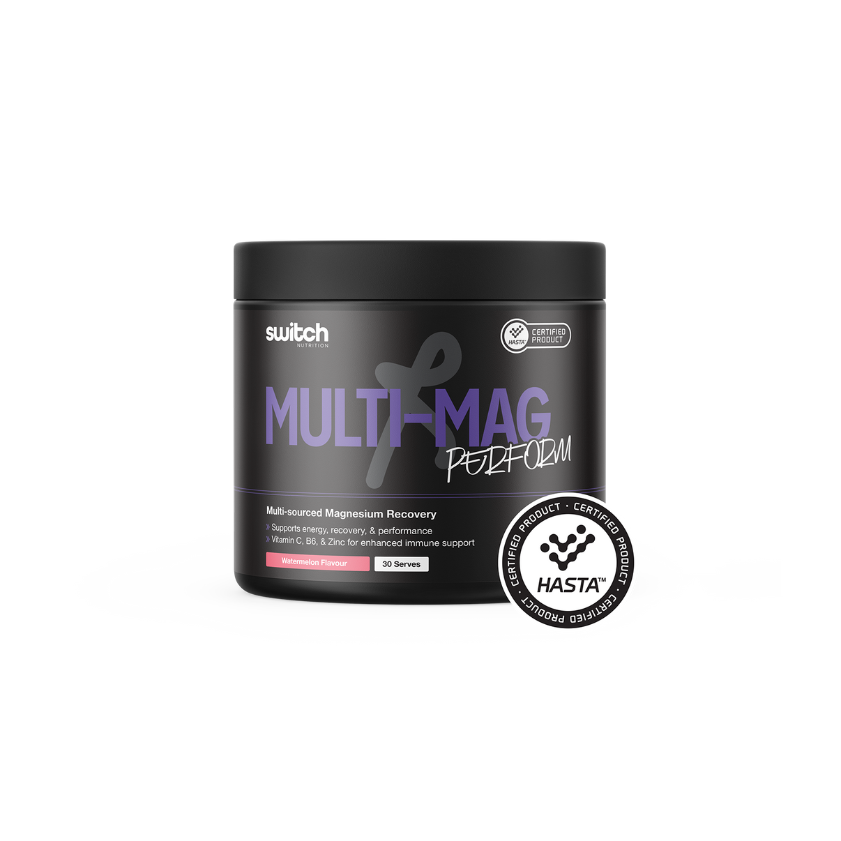 Switch Nutrition Multi-Mag Perform Watermelon 150g — current official front pack image