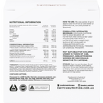 Switch Nutrition Coffee Mental Focus Elixir Naked Espresso box back image