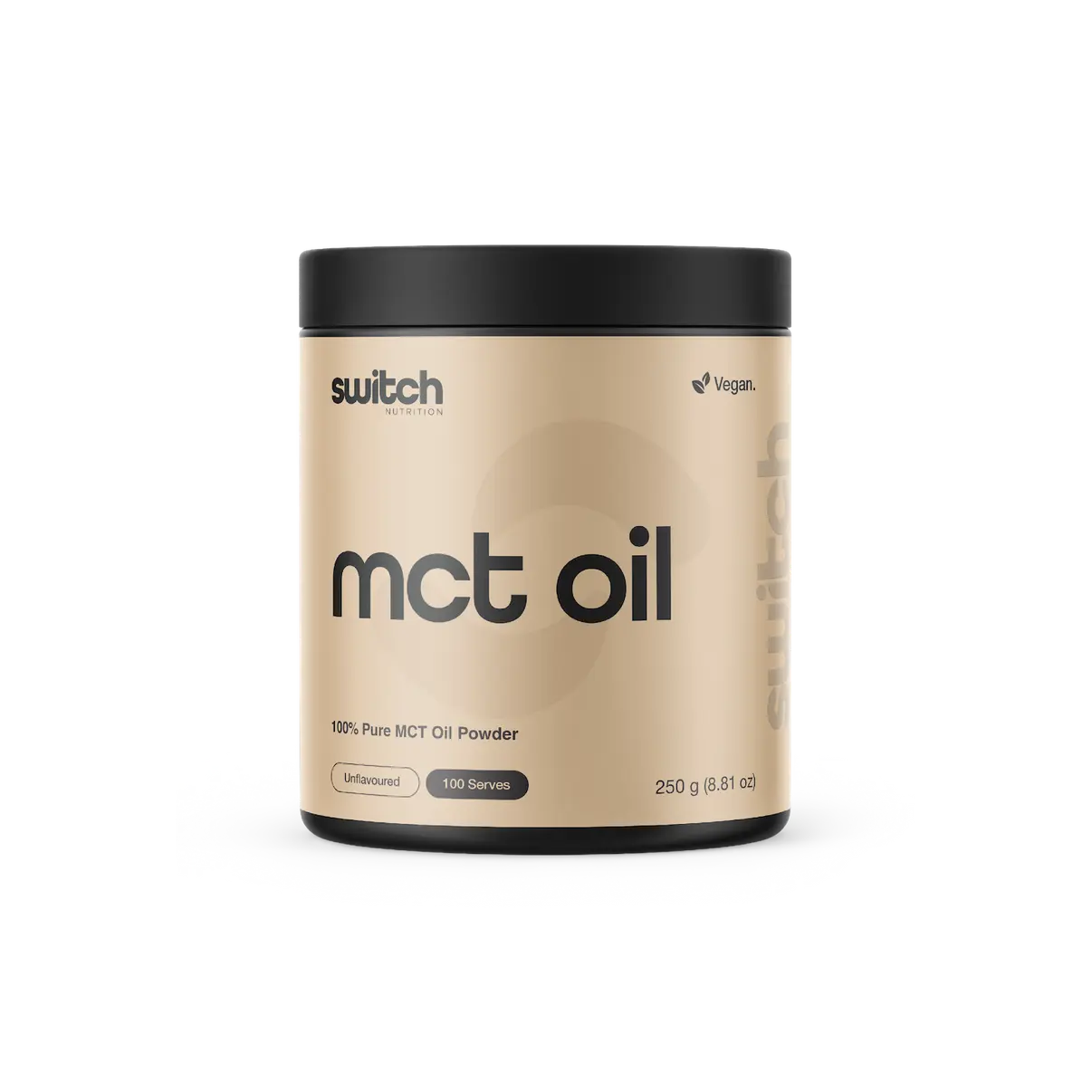 Switch Nutrition MCT Oil Powder Unflavoured 250g front