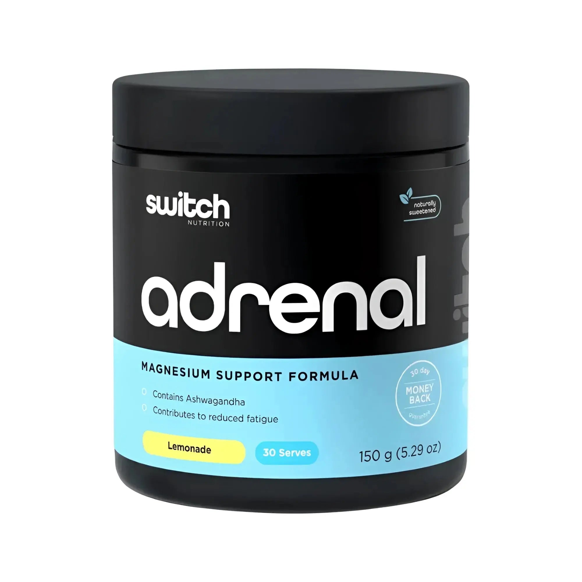 Switch Nutrition Vitamins & Supplements 150g Switch Nutrition Adrenal Magnesium Support Formula Lemonade