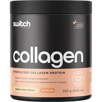 Switch Nutrition Vitamins & Supplements 250g Switch Nutrition Hydrolysed Collagen Protein Vanilla Creme