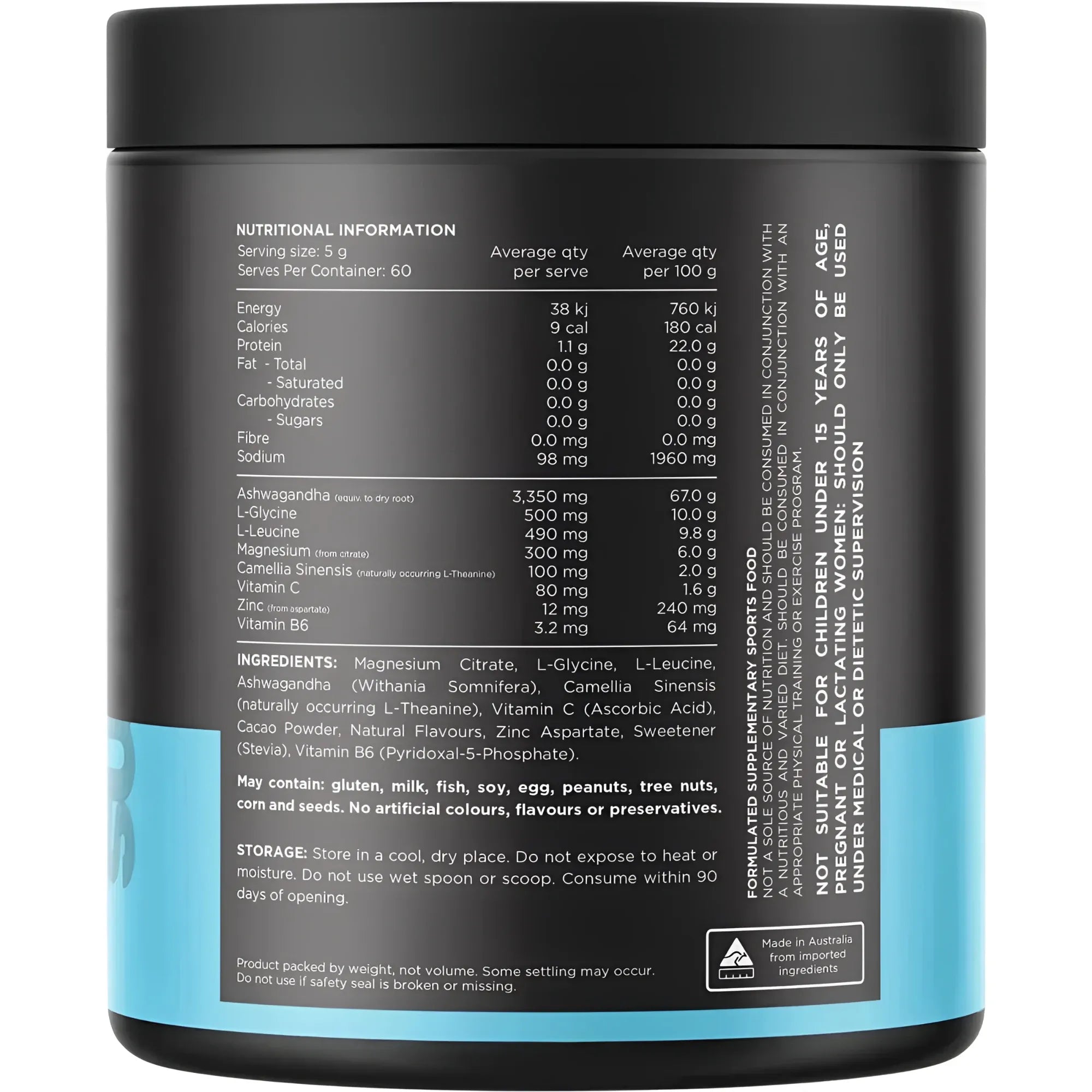 Switch Nutrition Vitamins & Supplements Switch Nutrition Adrenal Magnesium Support Formula Chocolate