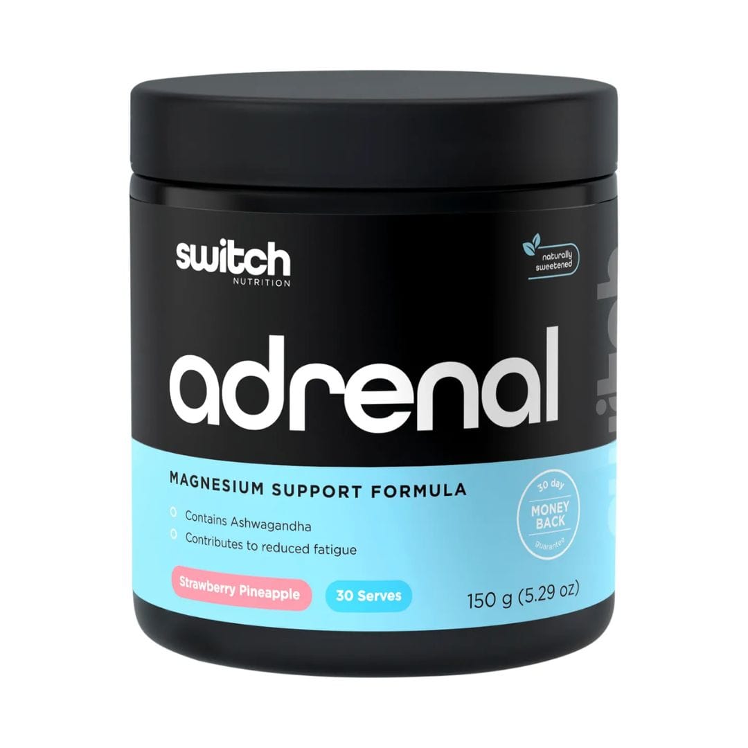 Switch Nutrition Vitamins & Supplements Switch Nutrition Adrenal Magnesium Support Formula Strawberry Pineapple 150g