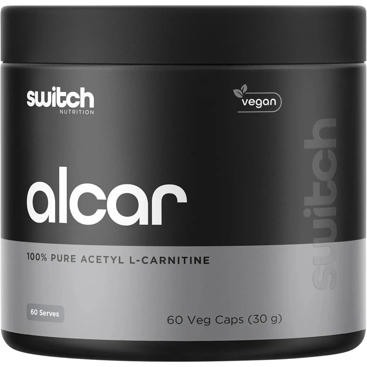 Switch Nutrition Vitamins & Supplements Switch Nutrition Alcar 100% Pure Acetyl L-Carnitine 60 Caps
