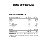 Switch Nutrition Vitamins & Supplements Switch Nutrition Alpha GPC L-Alpha Glycerylphosphorylcholine 60 Caps