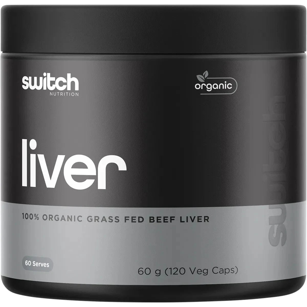 Switch Nutrition Vitamins & Supplements Switch Nutrition Beef Liver 100% Organic Grass Fed 120 Caps