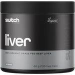 Switch Nutrition Vitamins & Supplements Switch Nutrition Beef Liver 100% Organic Grass Fed 120 Caps
