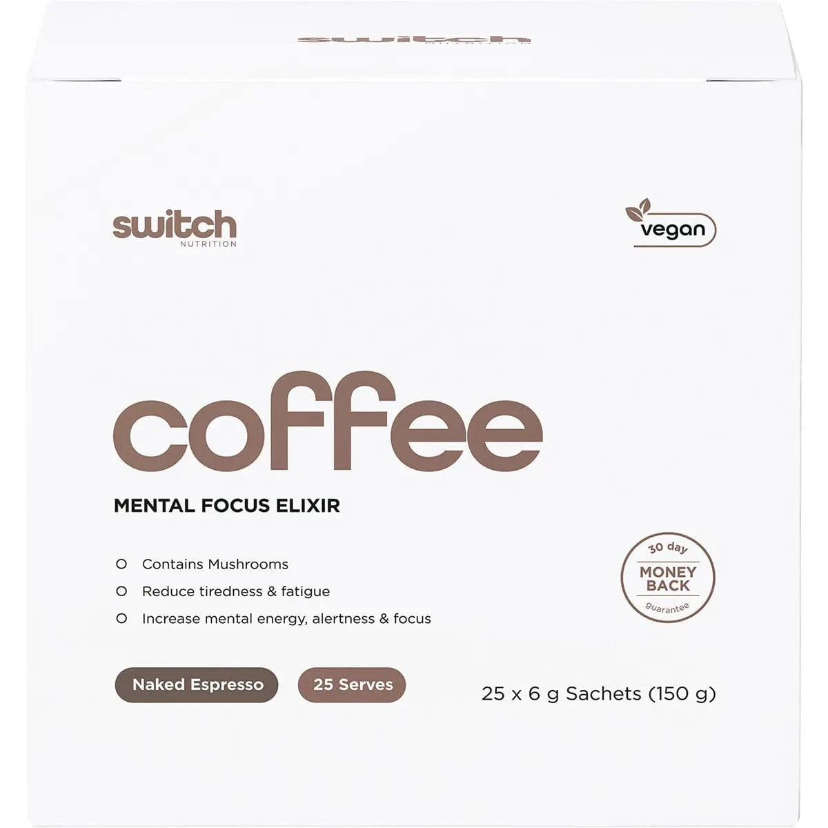 Switch Nutrition Vitamins & Supplements Switch Nutrition Coffee Mental Focus Elixir 25pk