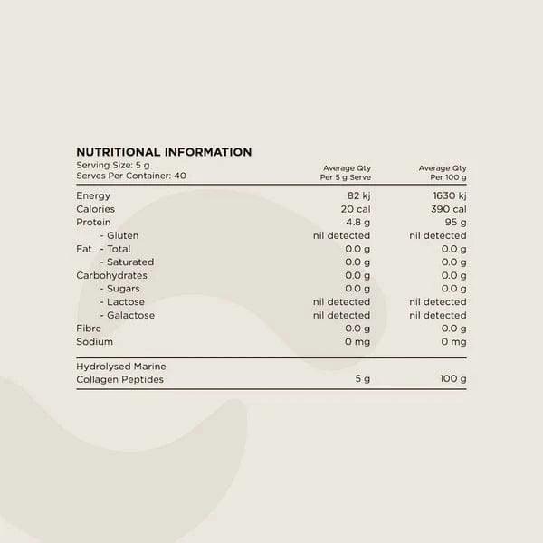 Switch Nutrition Vitamins & Supplements Switch Nutrition Marine Collagen 100% Pure Unflavoured 200g