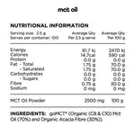 Switch Nutrition Vitamins & Supplements Switch Nutrition MCT Oil 100% Pure Unflavoured 250g