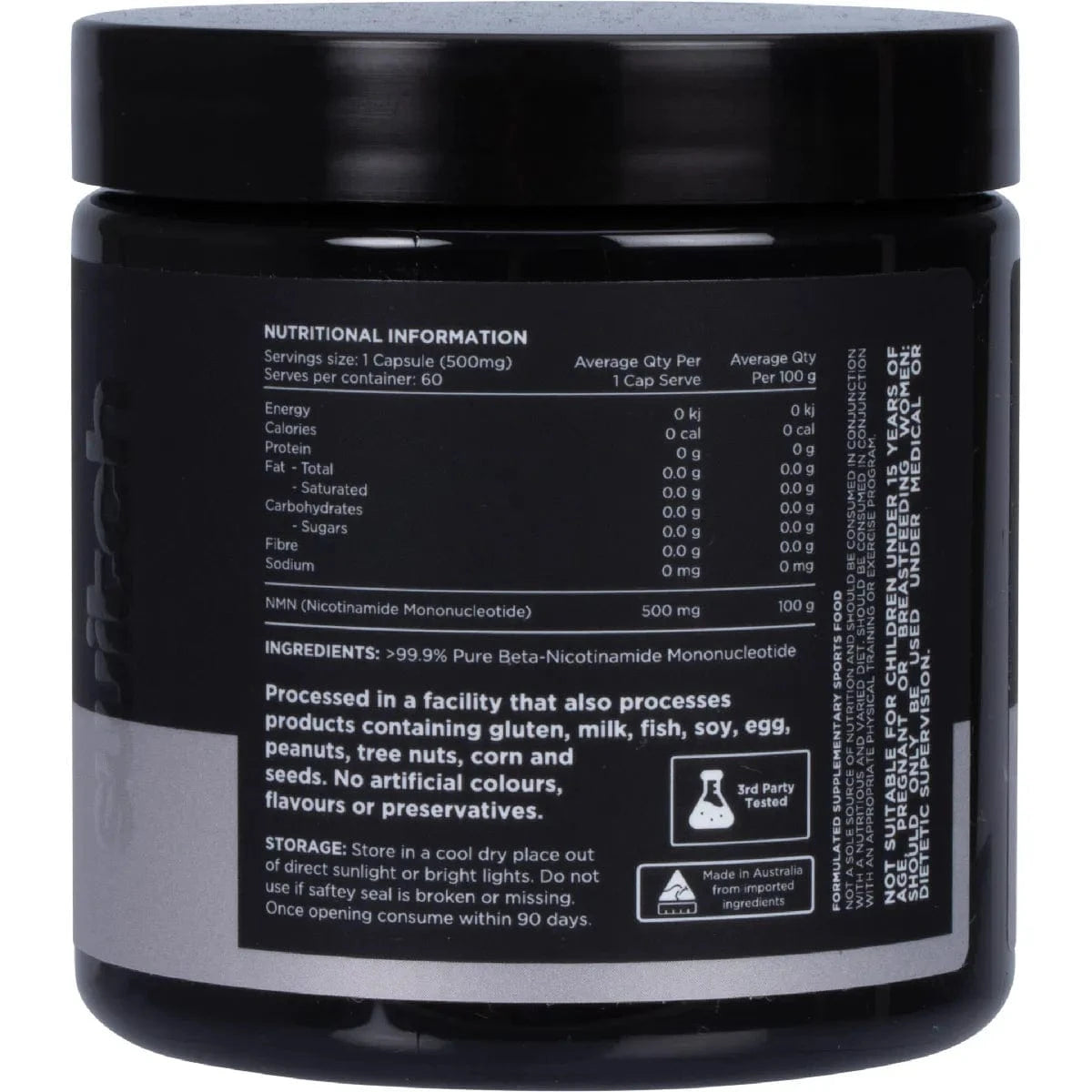 Switch Nutrition Vitamins & Supplements Switch Nutrition NMN Pure Nicotinamide Mononucleotide 60 Caps