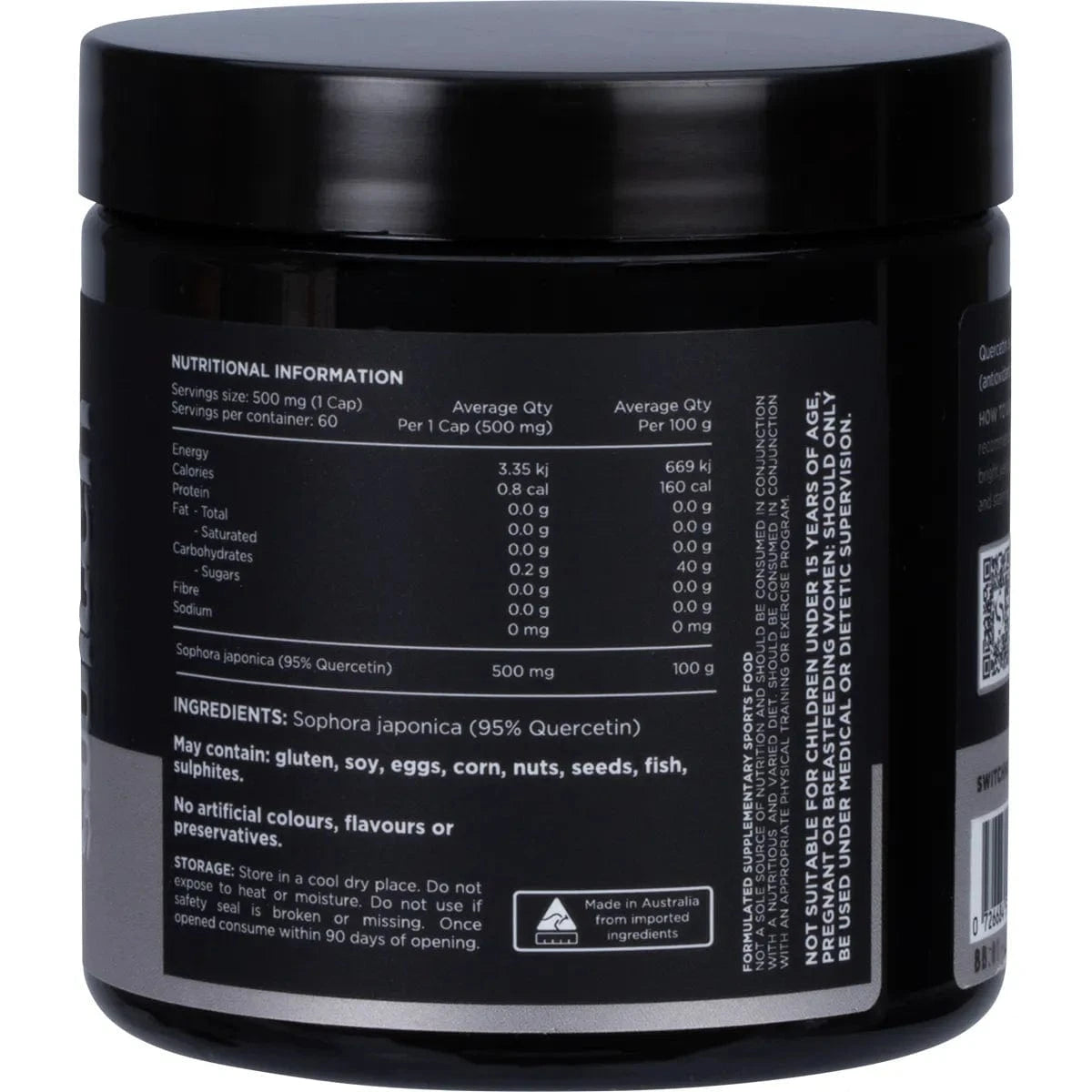 Switch Nutrition Vitamins & Supplements Switch Nutrition Quercetin Sophora Japonica 95% Quercetin 60 Caps