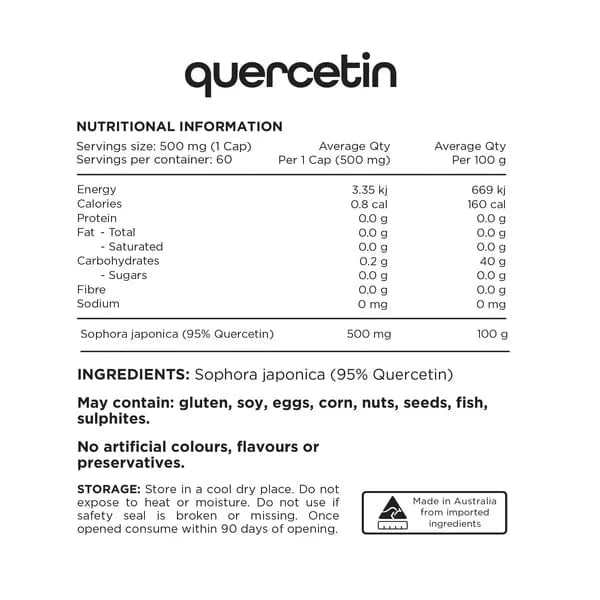 Switch Nutrition Vitamins & Supplements Switch Nutrition Quercetin Sophora Japonica 95% Quercetin 60 Caps