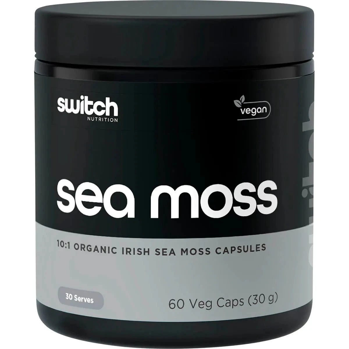 Switch Nutrition Vitamins & Supplements Switch Nutrition Sea Moss 10:1 Organic Irish Sea Moss Capsules 60 Caps