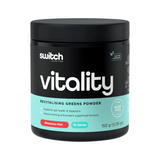 Switch Nutrition Vitamins & Supplements Switch Nutrition Vitality Revitalising Greens Powder Strawberry Kiwi 150g