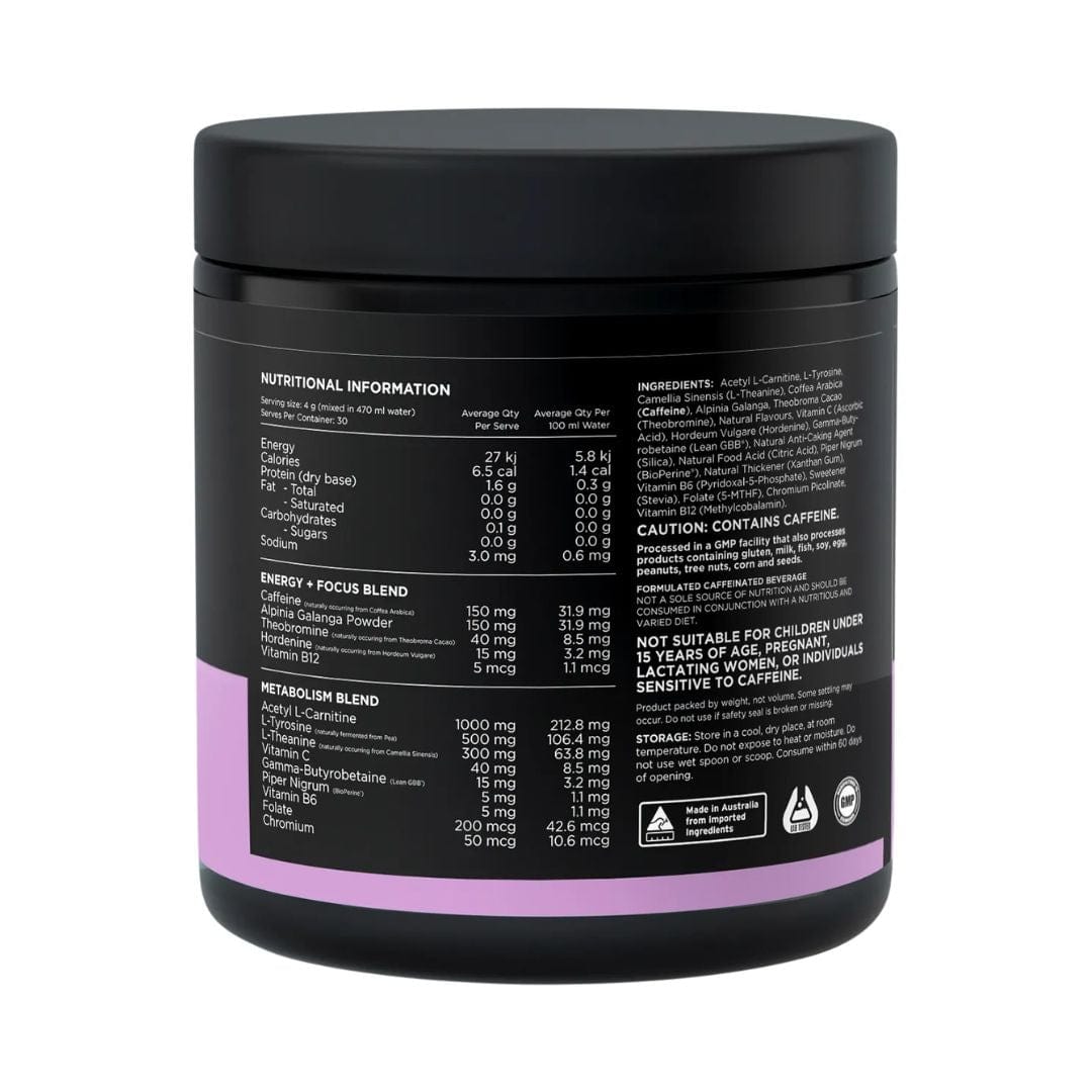 Switch Nutrition Vitamins & Supplements Switch Thermal Thermogenic Energy Formula Strawberry Burst 120g