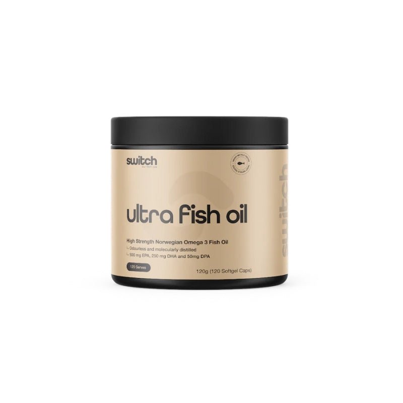 Switch Nutrition Ultra Fish Oil 120 Caps — exact 120 serve front image