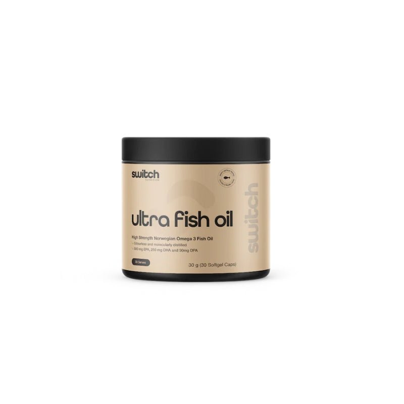 Switch Nutrition Ultra Fish Oil 30 Caps — exact 30 serve front image