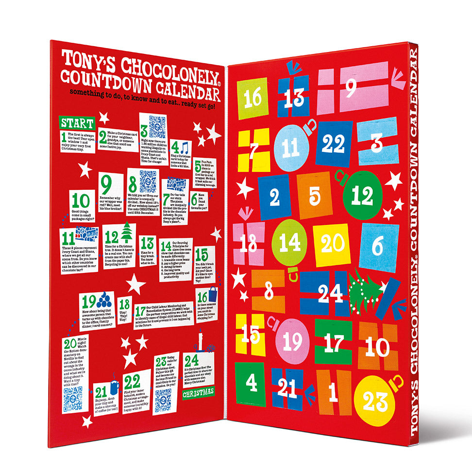 (Pre-Order) Tony's Chocolonely Countdown Chocolate Advent Calendar 225g