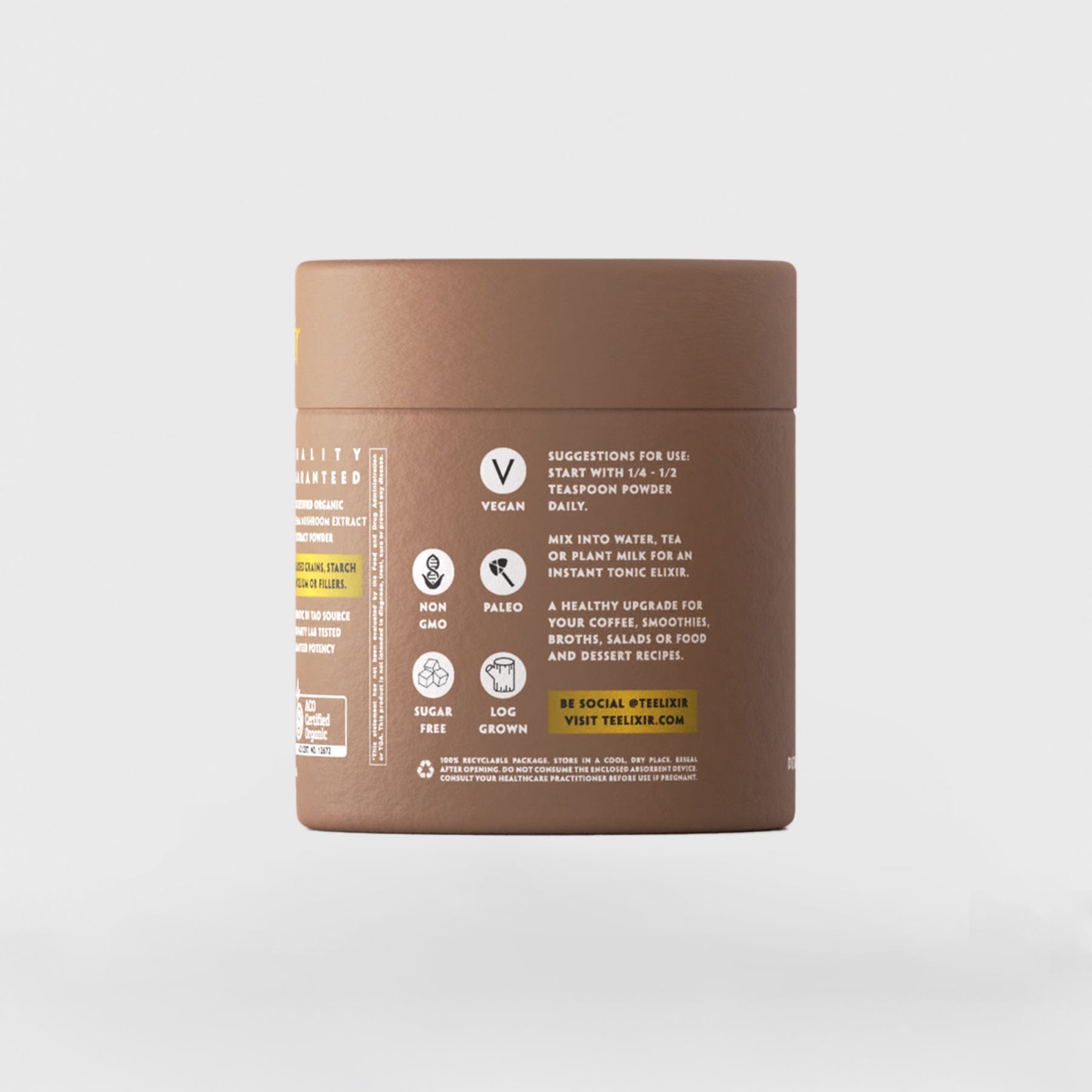 Teelixir Vitamins & Supplements Teelixir Organic Meshima Mushroom (Immune Support Adaptogen) 50g