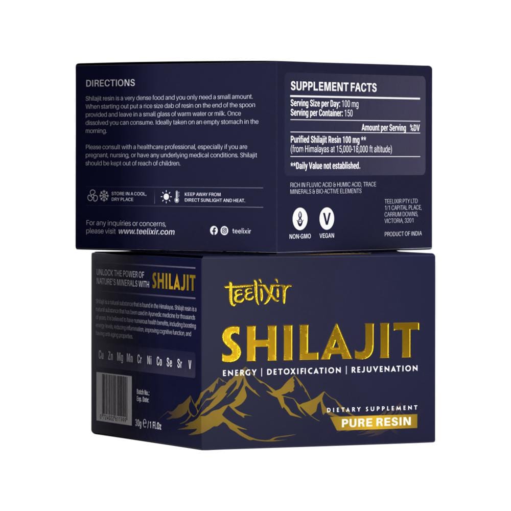 Teelixir Vitamins & Supplements Teelixir Shilajit Pure Resin 30g