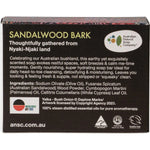 The Australian Natural Soap Company Bath & Body The Australian Natural Co Hand & Body Australian Bush Soap Sandalwood Bark 100g