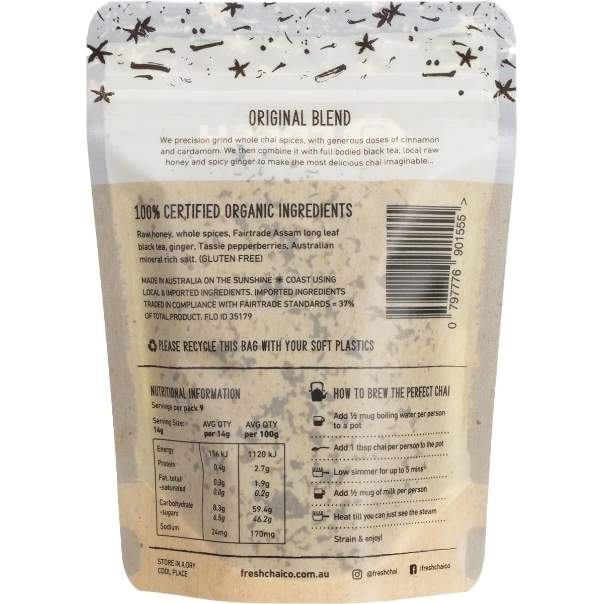 The Fresh Chai Co. Tea & Infusions The Fresh Chai Co. Original Blend Honey Soaked Chai