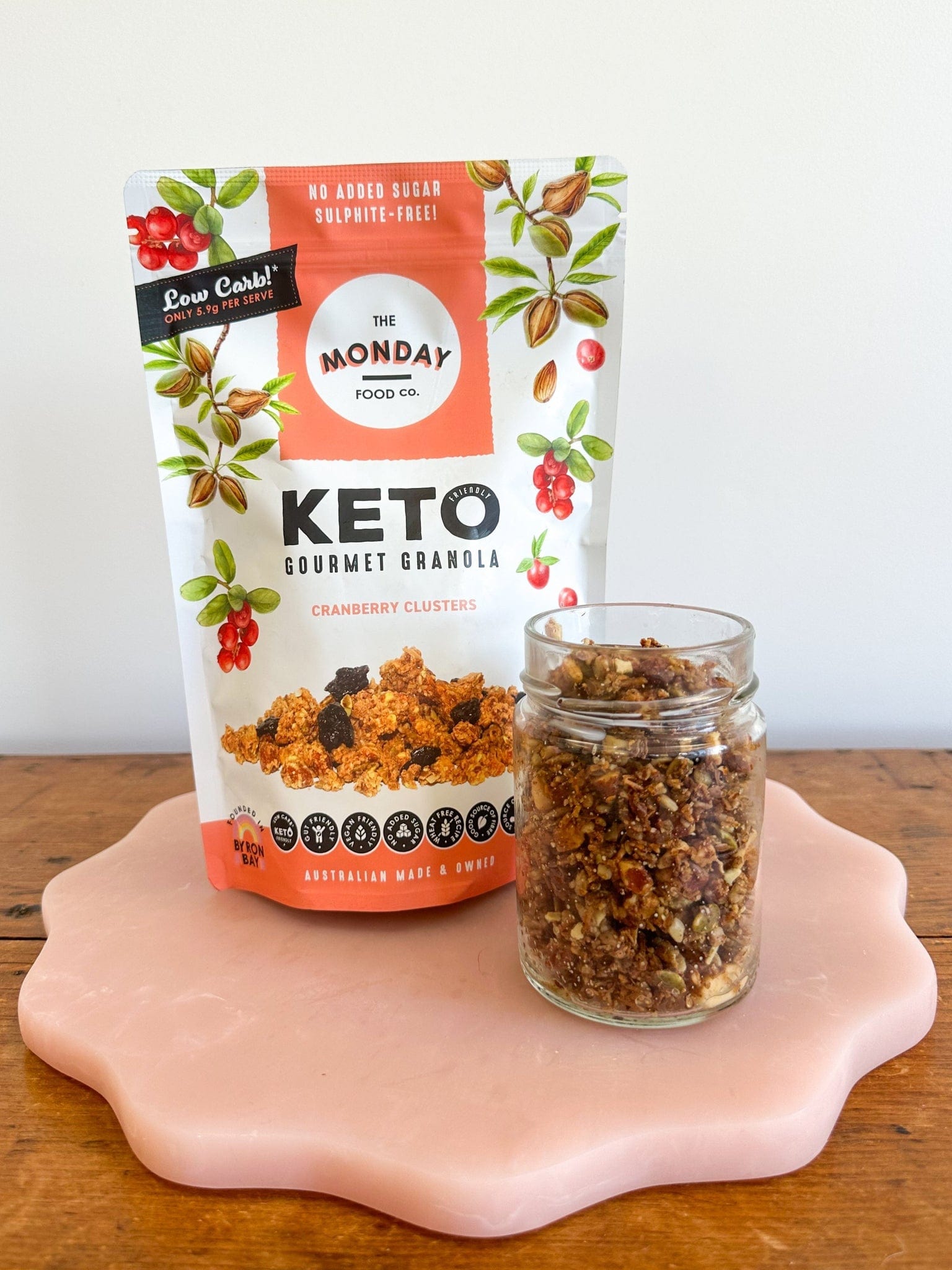 THE MONDAY FOOD CO Cereal & Granola THE MONDAY FOOD CO Keto Granola Cranberry Clusters