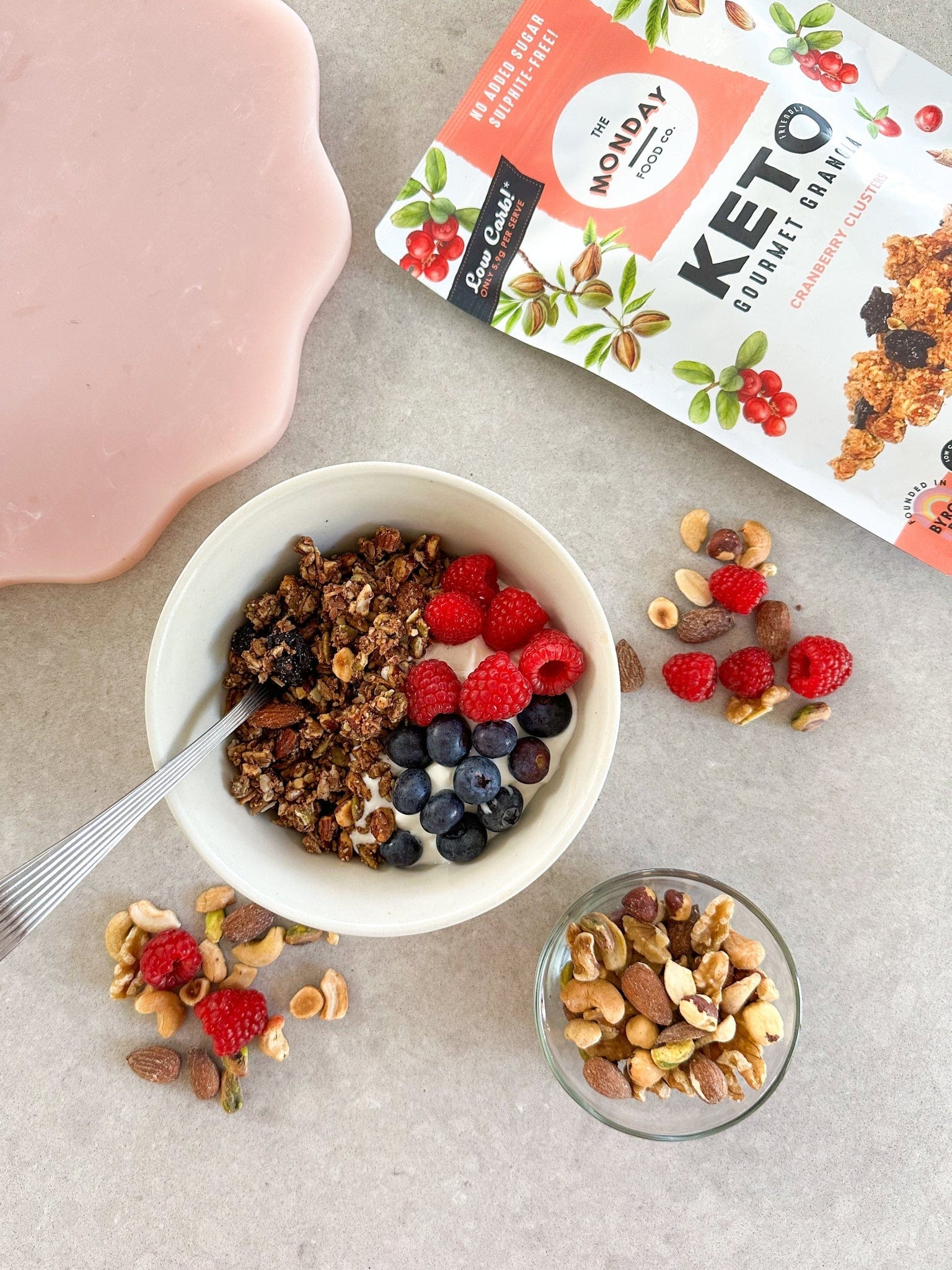 THE MONDAY FOOD CO Cereal & Granola THE MONDAY FOOD CO Keto Granola Cranberry Clusters