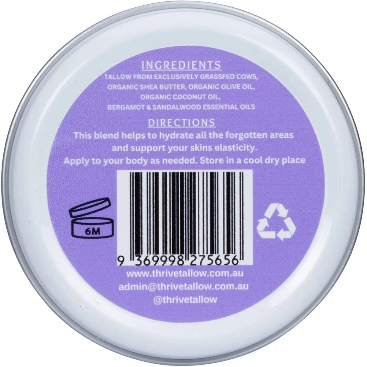 Thrive Tallow Skincare Thrive Tallow Tallow Based Body Butter 70ml